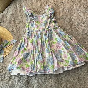 Beautiful Tommy Bahamas Easter dress size 4-5 with matching hat